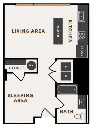 a floor plan of a small apartment